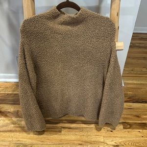 Vince Teddy Funnel Neck - Honeysuckle size medium